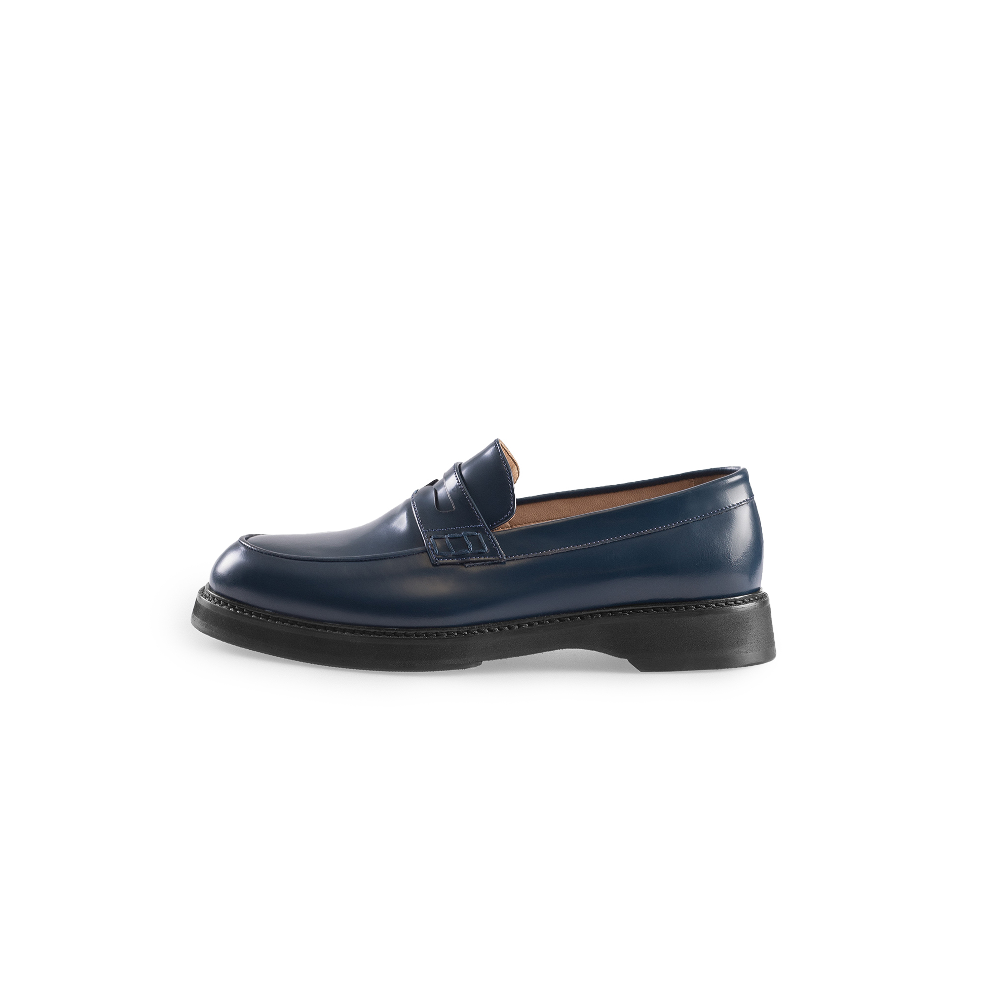 کفش رسمی مردانه کروم مدل Loafer 2512020 رنگ سرمه ای کفش رسمی مردانه کروم مدل Loafer 2512020 رنگ سرمه ای