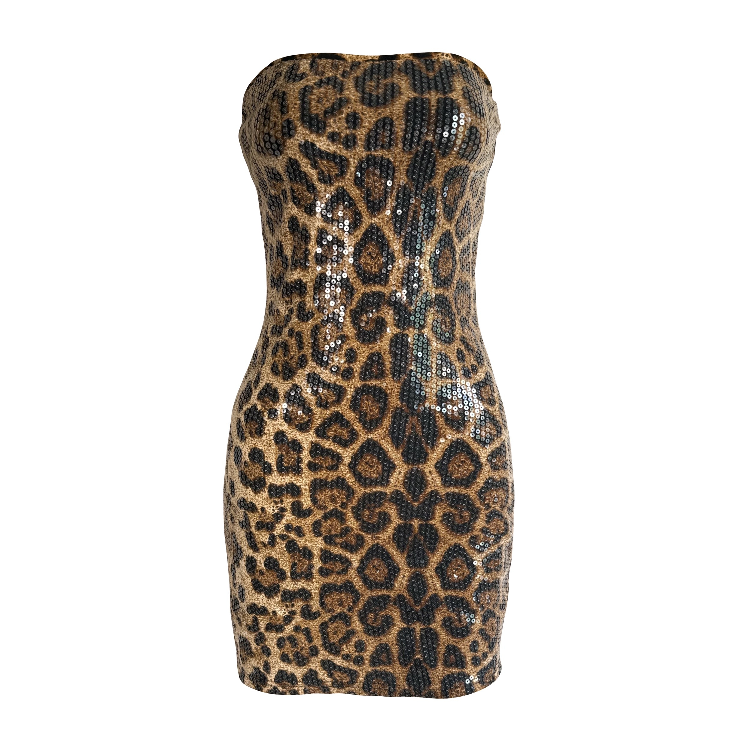 پیراهن یقه دکلته زنانه بوتگا ونتا مدل پلنگی رنگ قهوهای پیراهن یقه دکلته زنانه بوتگا ونتا مدل پلنگی رنگ قهوهای