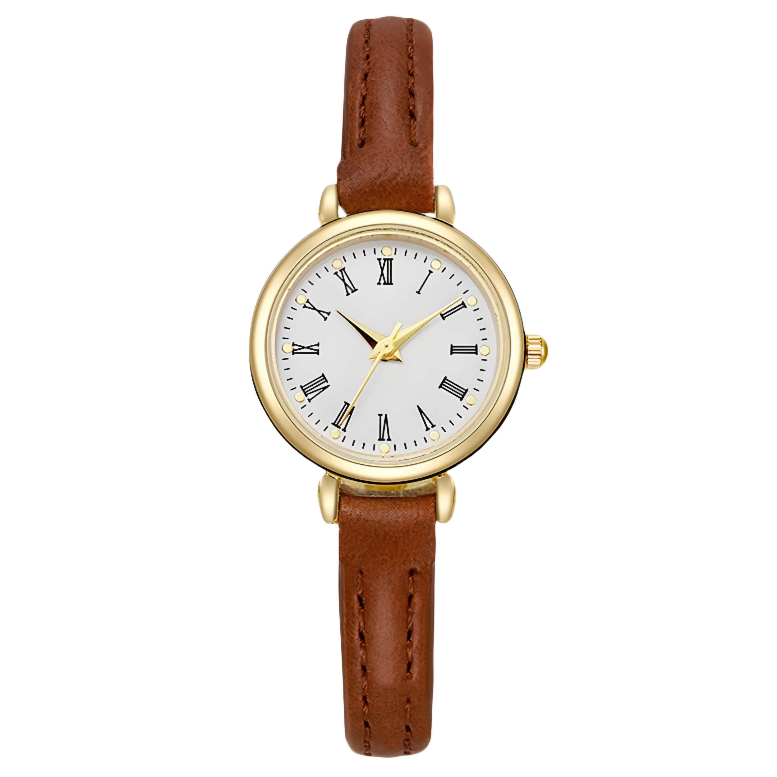 ساعت مچی عقربه ای زنانه مدل کلاسیک بند چرم کد 2 ساعت مچی عقربه ای زنانه مدل کلاسیک بند چرم کد 2